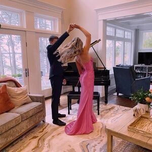 Elegant Pink Prom Dress